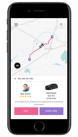 on demand taxi app
